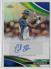 2025 Topps Chrome Tennis Chris Eubanks Blue Refractor Auto #133/150