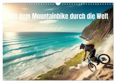 Mit dem Mountainbike durch die Welt (Wandkalender 2027 DIN A3 quer), CALVENDO Mo