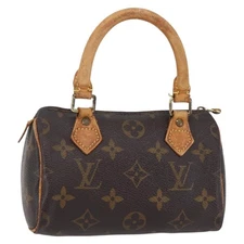LOUIS VUITTON Monogram Mini Speedy Hand Bag M41534 LV Auth 151165