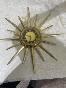 50's Starburst Clock | eBay