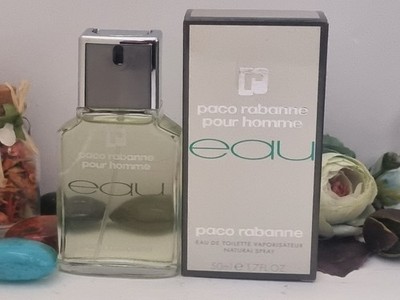 Eau Paco Rabanne Eau De Toilette Pour Homme 50ml Spray,  VINTAGE, DESCATALOGADA