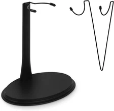 Adjustable 1/6 Scale Action Figure Display Stand with U and C Clips