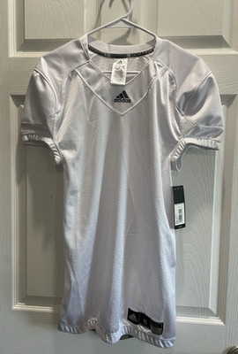 Adidas YOUTH Large White Football Practice Jersey NEW, 32/34, Press Cov J