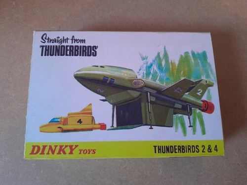 Dinky Toys 101, Thunderbird 2 + 4, Vintage Rare Collectible, Thunderbirds