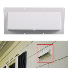 White RV Bathroom Exhaust Vent Cover Range Hood Trailer Camper Motorhome Part