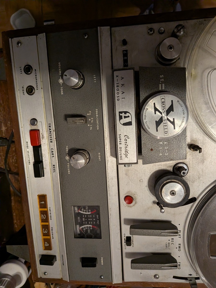 Akai X-1800SD Reel-To-Reel/ 8-track Recorder. Hear It Play! | eBay