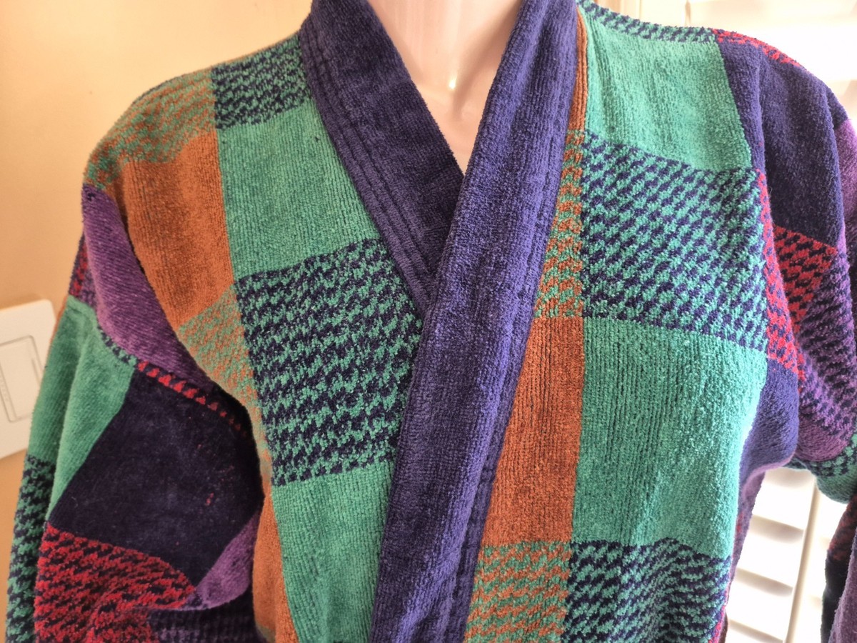 Vintage Men's Christian Dior Monsieur Terry Velour Bath Robe | eBay