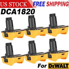 6X 18V To 20V MAX DCA1820 Adapter Converter for 20 Volt Li-ion Battery US