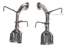 4 Axle Back Muffler For 22-up Subaru Wrx Double Wall Quad Tips Exhaust Pipe