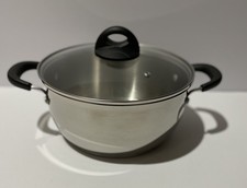 Tramontina 5qt Stainless Steel Pot Tri-Ply Base w/ Lid & Handles