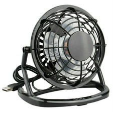 4 INCH Desk Table Mini Fan Personal USB Small Quiet Mini Portable Black