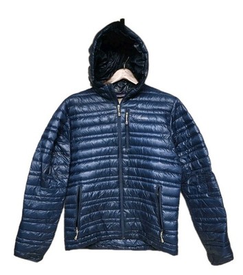 Patagonia Ultralight Down Hoodie Quilted Puffer Jacket Blue Men's Medium 84766