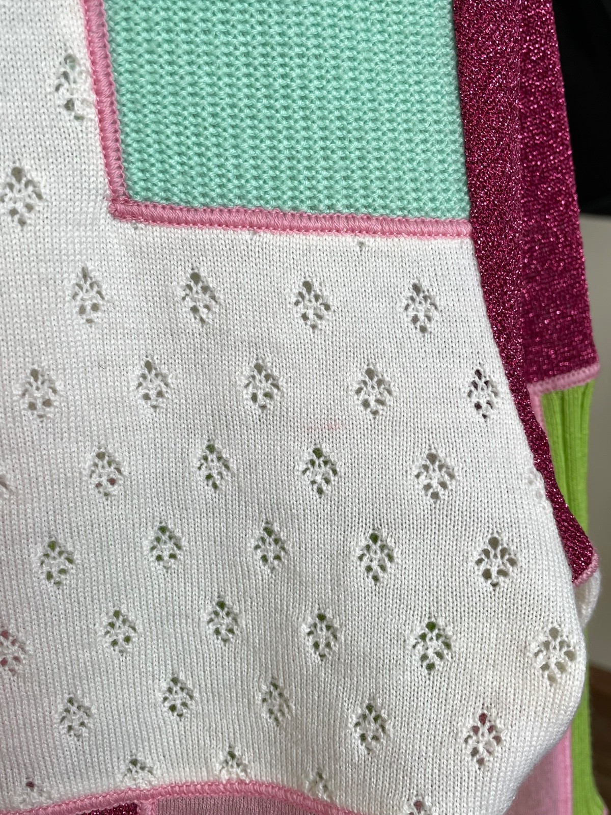 Moschino Couture Multicolor Patchwork Wool Cardig… - image 15