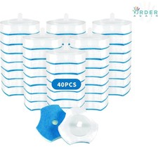 Disposable Toilet Bowl Wand Refills 40 Count Efficient Cleaning Long-Lasting