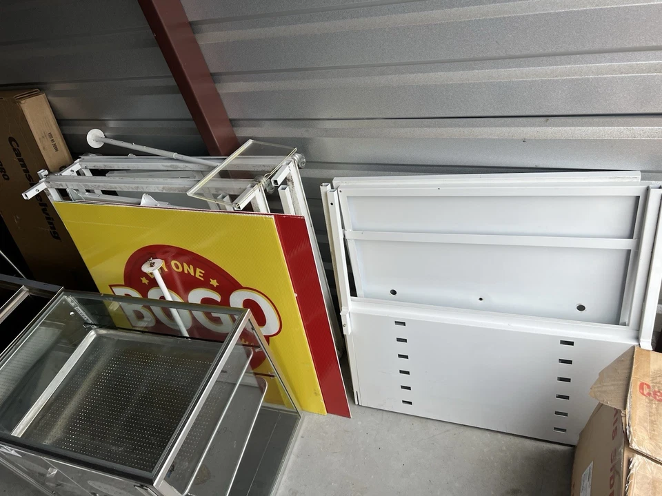 "2 contenedores de exhibición plegables para productos / contenedores de exhibición a granel 35"" x 35"" con ruedas" Foto 2 de 2