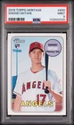 2018 Topps Heritage Shohei Ohtani #600 Rookie Card PSA 9 MINT