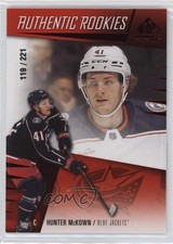 2023 Upper Deck SP Game Used Authentic Rookies Red /221 Hunter McKown #206 0nr3