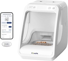 Automatic Microchip RFID Cat Feeder 16-Cup White