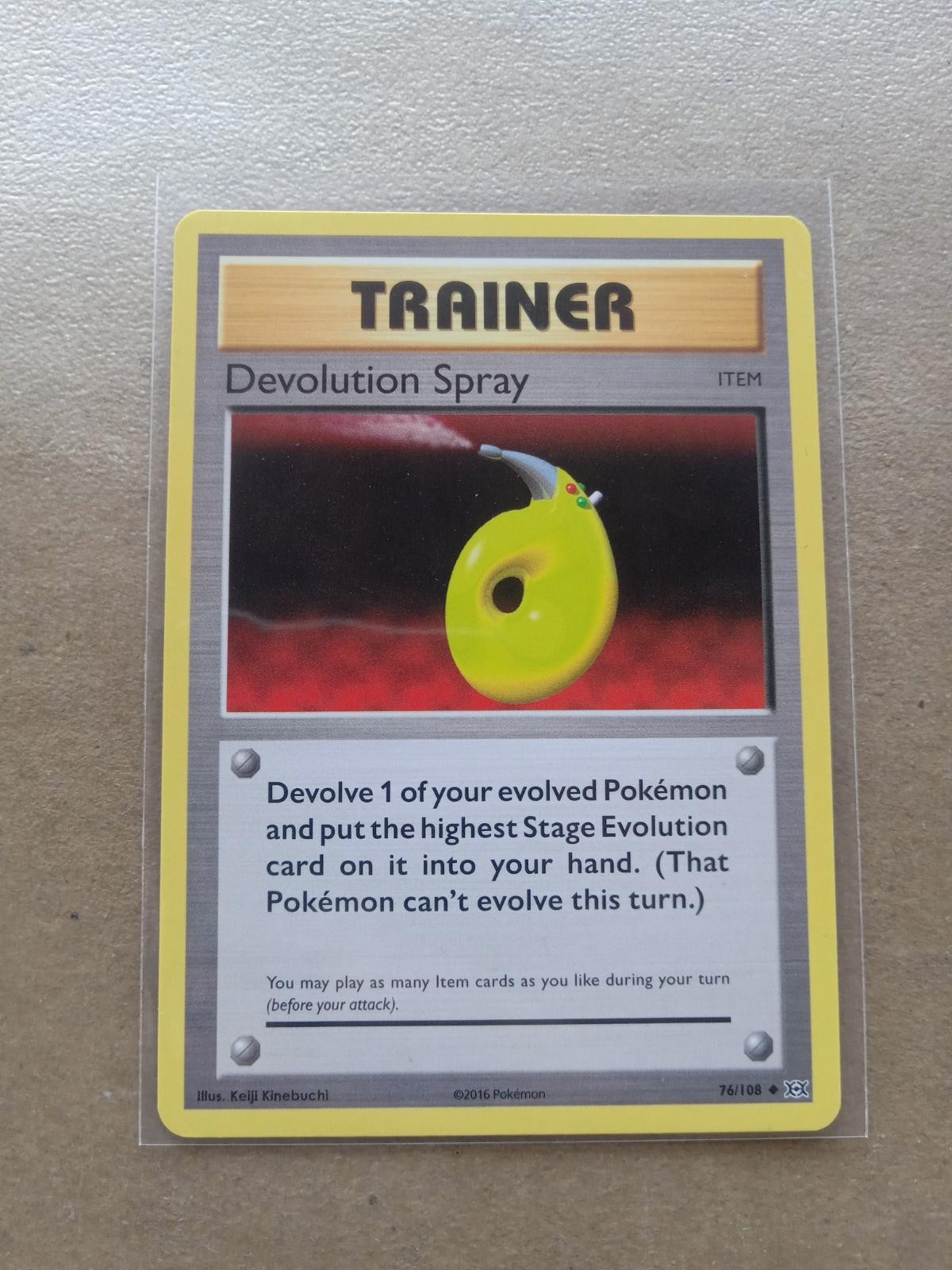 Devolution Spray 76/108 Uncommon Evolutions Pokemon Lightly Played