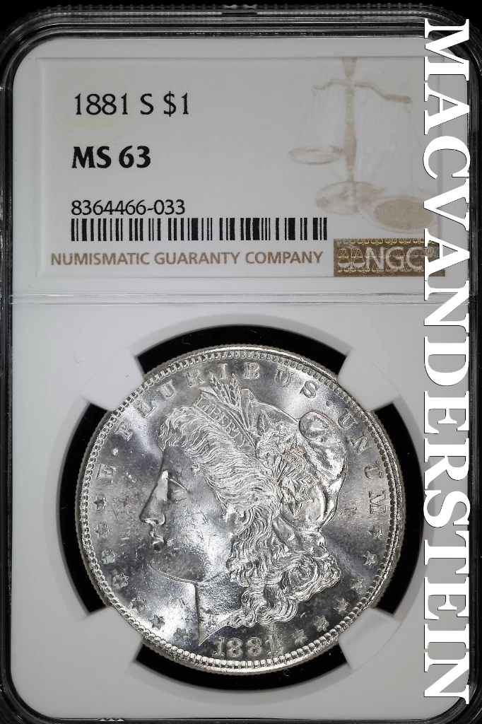 MS 63 Graded 1881 Year Morgan US Dollars (1878-1921) for sale | eBay