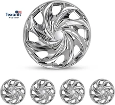 4-Pack Premium 15" Wheel Rim Cover Hubcaps OEM Style Replacement Snap on Car Tru