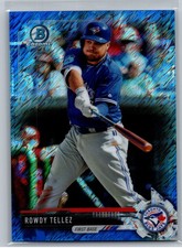 2017 Bowman Chrome #BCP177 Rowdy Tellez Prospects Blue Shimmer Refractor