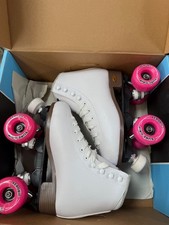 New Sure Grip Fame White outdoor roller skates men's size 5 fits womens 6-6.5