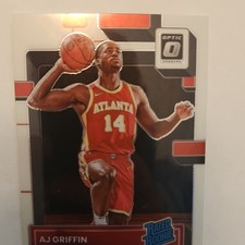 panini donruss optic rated rookie aj griffin #204 atlanta hawks nba basketball
