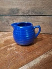 New ListingVintage Bauer Cobalt Blue  Pottery Ring ware Demi Creamer