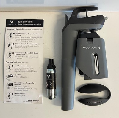 Coravin Model Three Wine Preservation System w Sleeve Foil Cutter Exp Capsule