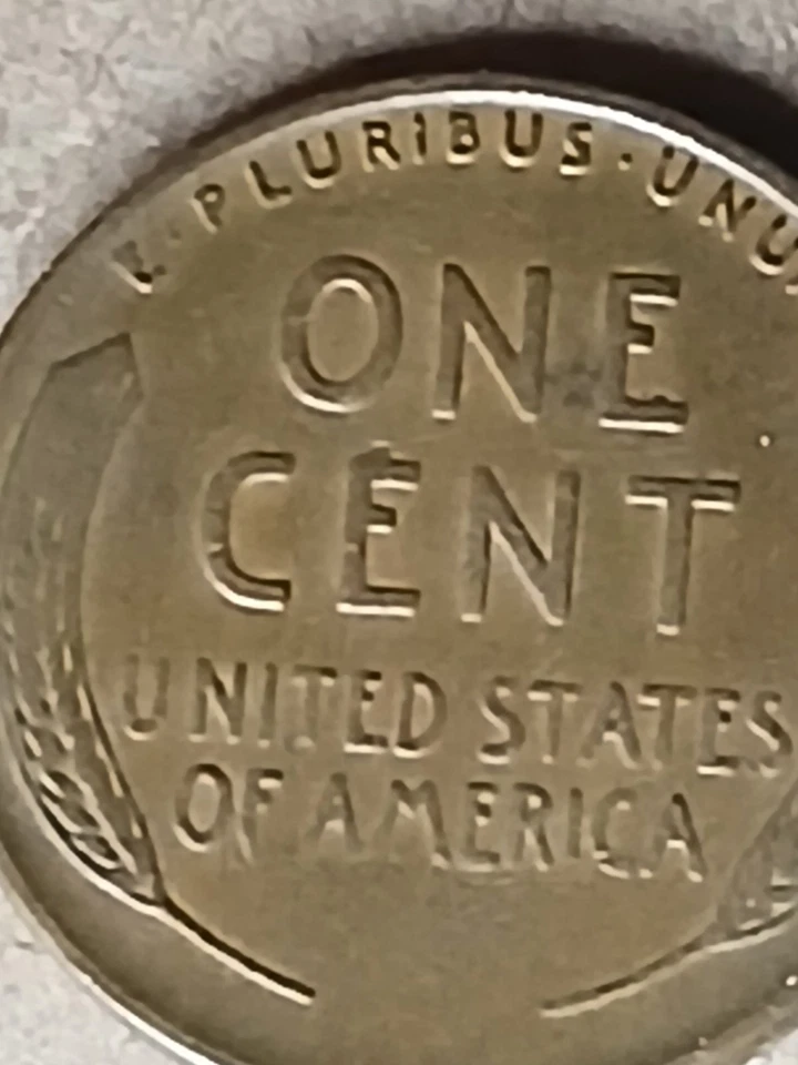 Lincoln Wheat 1939 centavo de cobre sin marca de ceca L toque borde error Foto 3 de 3