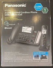 DECT 6.0 1-Handset Link2Cell® 2-Line Digital Corded/Cordless Combo Phone.