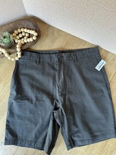 Men s Old Navy Size 36 Slim Flat Front Built-In Flex Stretch Twill Chino Shorts
