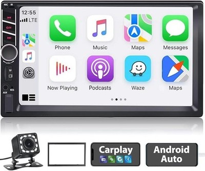 7'' Doppel 2Din Autoradio Stereo Bluetooth Touchscreen MIT RÜCKFAHRKAMERA 