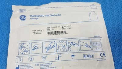 GE 2104780-001 Resting ECG Tab Electrodes Hydrogel