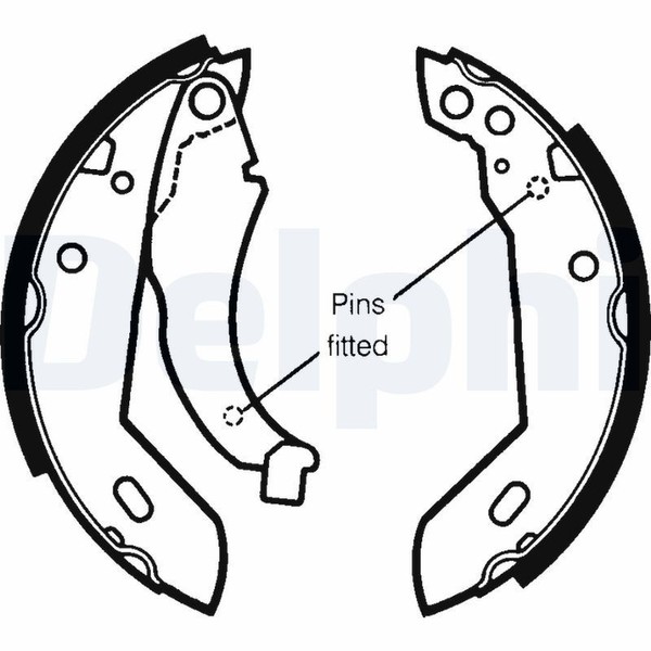 Bremsbacken Hinten FüR Peugeot 205 I 741A/C Cabrio 741B 20D II 20A/C 309 81-88-image