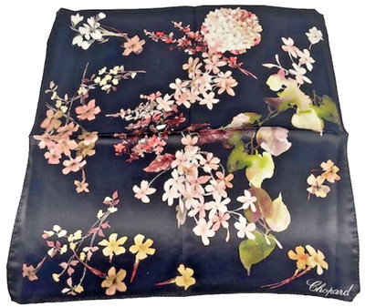 Authentic CHOPARD Silk Square Scarf New Never Used Made in Italy