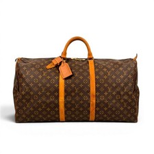 Louis Vuitton Keepall 60 M41422 Monogram Travel Duffle Bag Luggage Vintage Large
