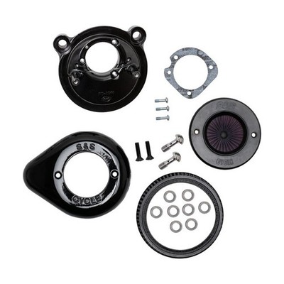 S&S Stinger Stealth Teardrop Luftfilter schwarz für Harley XL Sportster 07-22