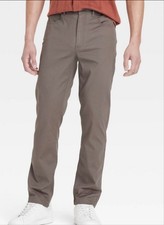    Men's Comfort Wear Slim Fit 5-Pocket Pants - Goodfellow  Co  - Brown 34x32: