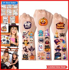 Halloween Temporary Tattoos for Kids 160 Pack Party Favors Goodie Bag Stuffers