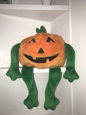 1999 Ty Beanie Buddy Plush Stuffed Pumpkin 13" Fall Harvest Halloween