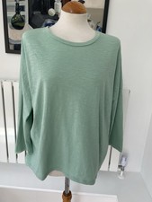 BNNT women’s BIMBA Y LOLA mint green boxy cotton jersey T, large