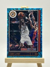 Caris LeVert Panini 2021-22 NBA Hoops #163 Pacers Blue Explosion Parallel