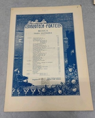 Robert De Viseo 4 Pieces Fortea Sheet Music Spanish Classical Guitar Visee