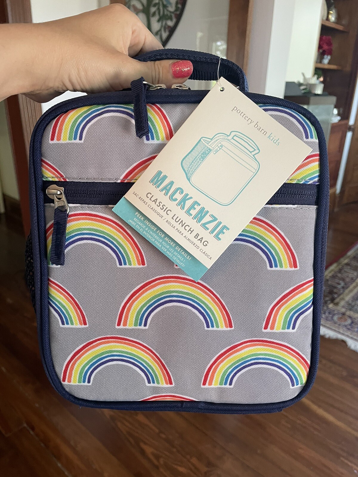 PONY Zaino scuola Disney ceramica fienile stella arcobaleno + scatola pranzo + bottiglia acqua bambina.