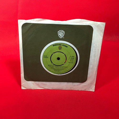 ALICE COOPER School's Out 1972 UK 7" vinyl single original 45 Gutter Cat K16188 - Picture 2 of 2