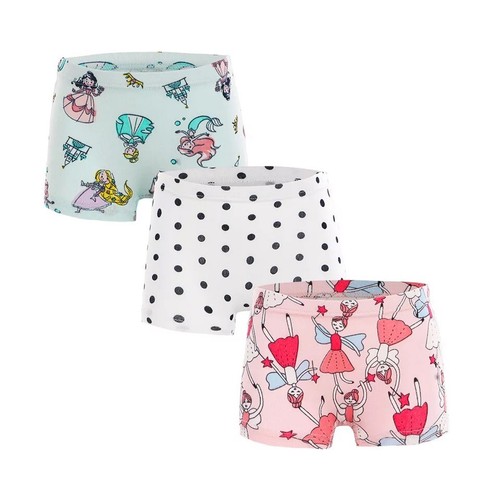 6er-Pack Kinder Mädchen Boxershorts 100 % gekämmt Baumwolle Boyshorts Höschen Baby Unterwäsche - Bild 23 von 48