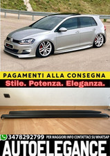 ⭐0074 MINIGONNE LATERALI SOTTO PORTA PER VW GOLF 7 2012-2019 DESIGN RLINE⭐