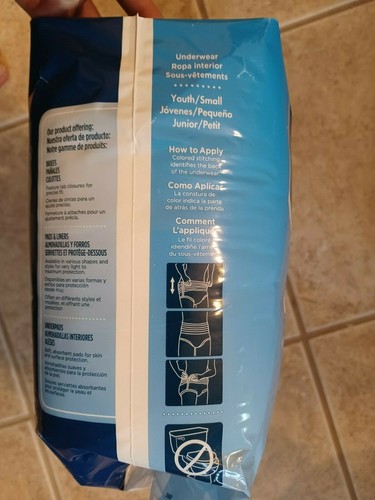 New Attends Underwear - Youth/Small Pull Up Heavy 20" - 34" (Pack of 20) APP0710 - Picture 3 of 3